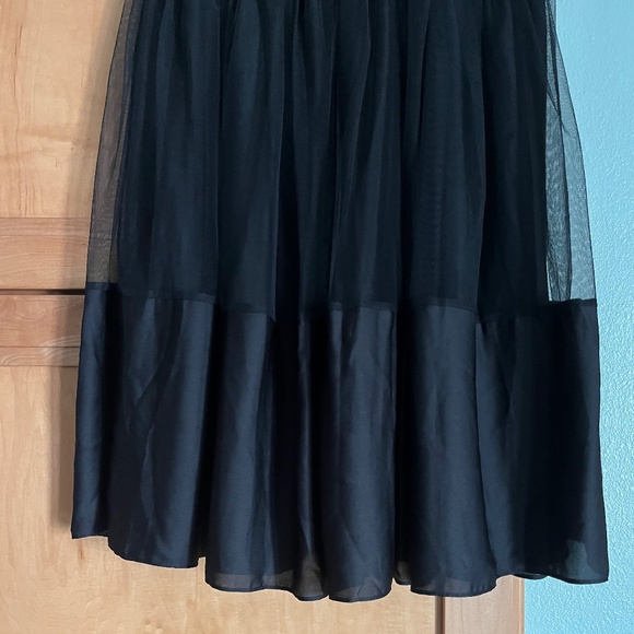 Lovely Sheer Fully Lined Black Skirt Size M NWT - Picture 3 of 8